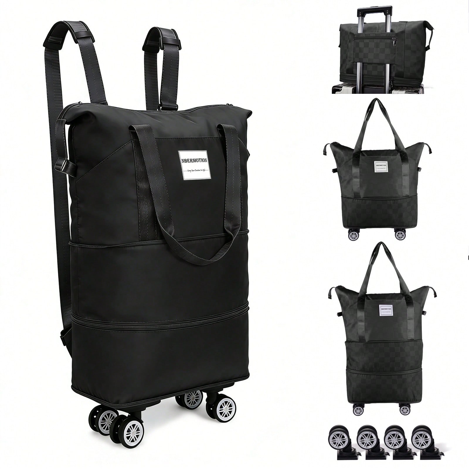 Expandable Rolling Duffle Bag  - огляд і ціна Foldable Rolling Luggage Bag