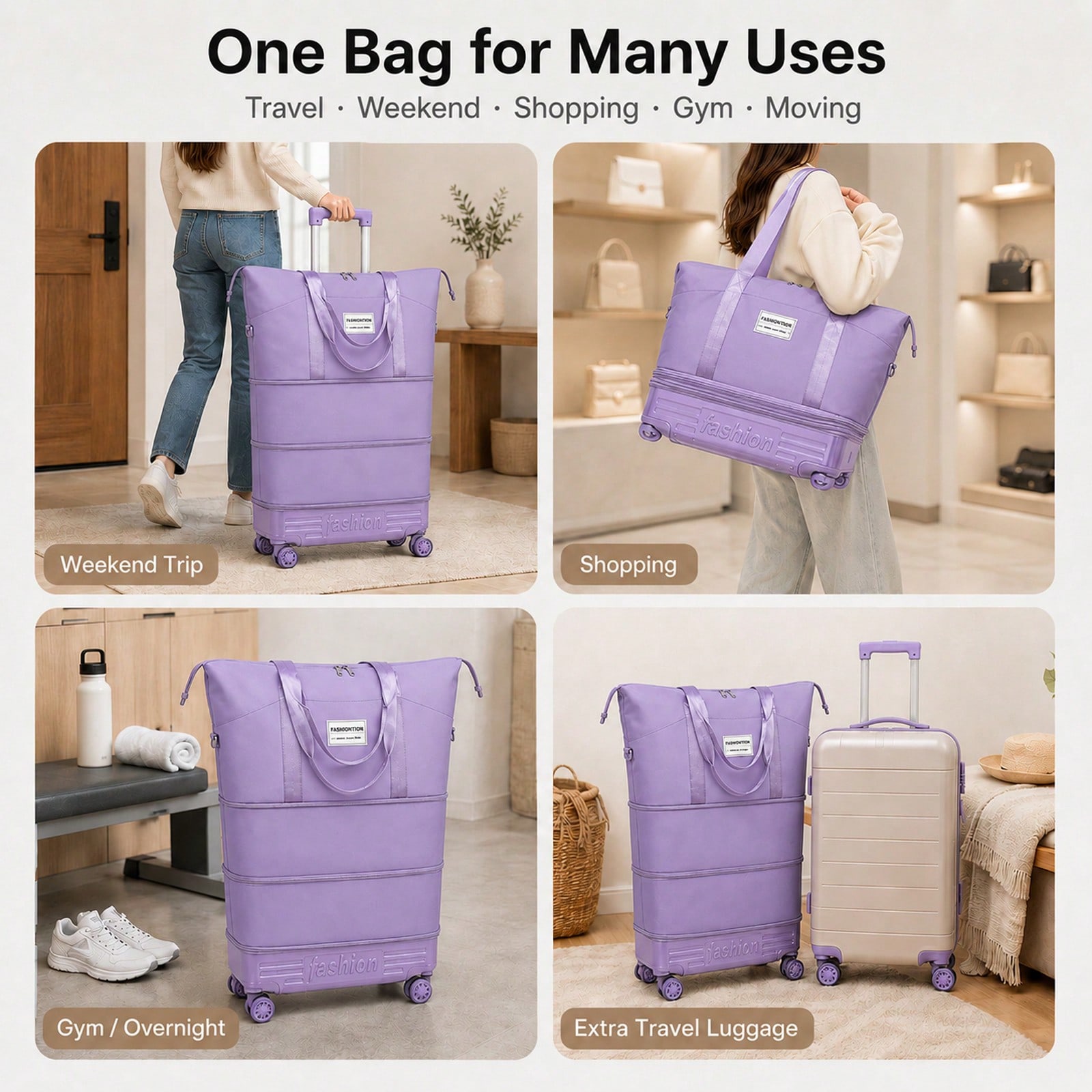 Expandable Rolling Travel Duff - огляд і ціна Foldable Rolling Luggage Bag