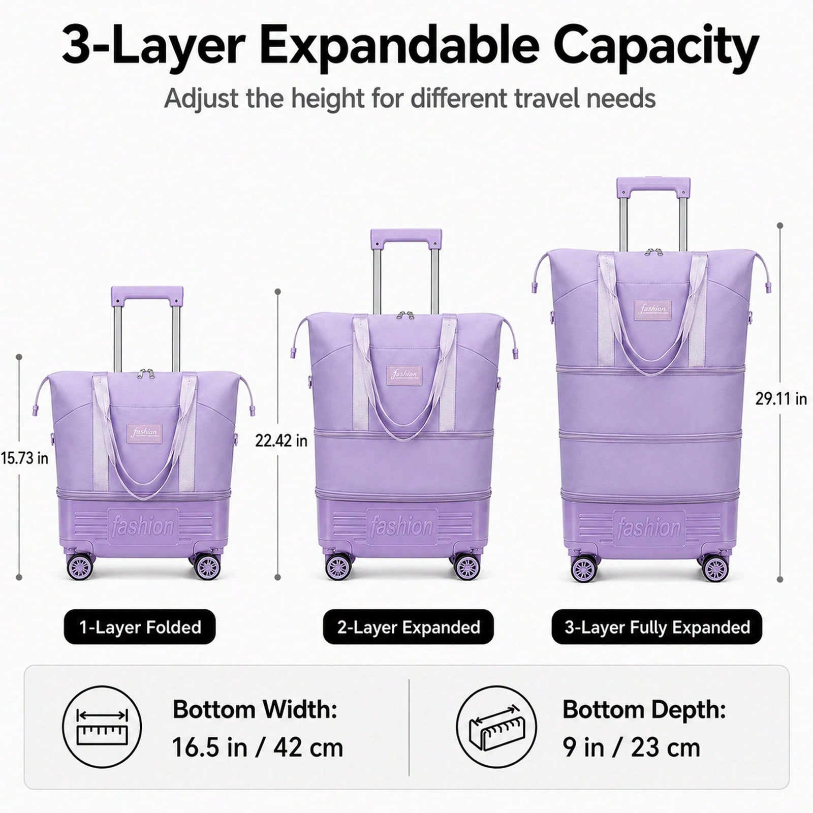 Expandable Rolling Travel Duff - огляд і ціна Foldable Rolling Luggage Bag