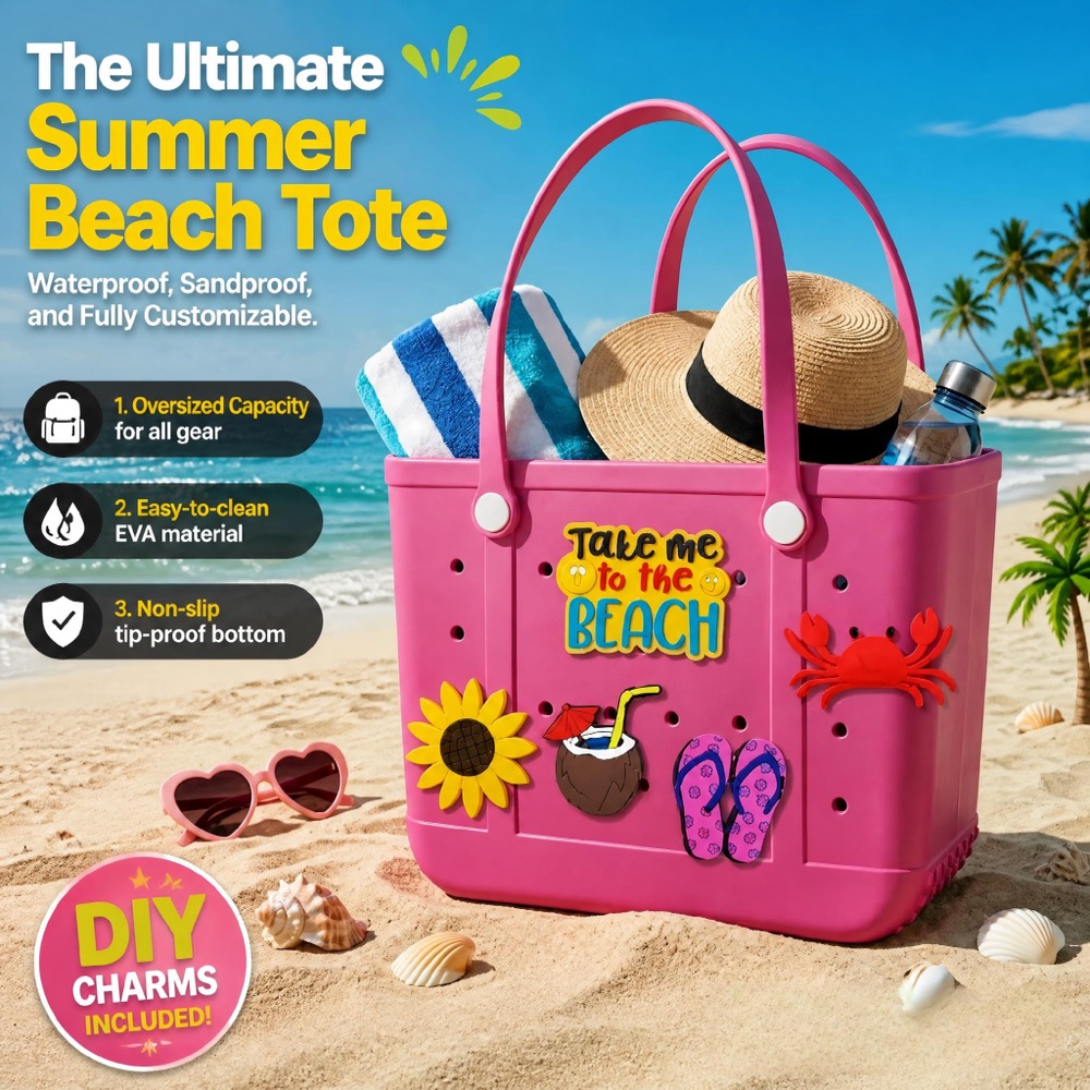 Womens Large EVA Beach Handbag - огляд і ціна Handbags