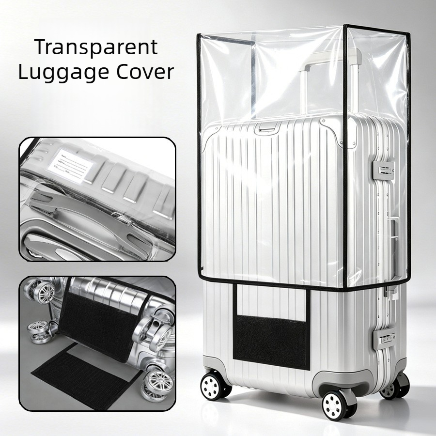 Transparent PVC Luggage Cover  - огляд і ціна Luggage Protective Cover Transparent