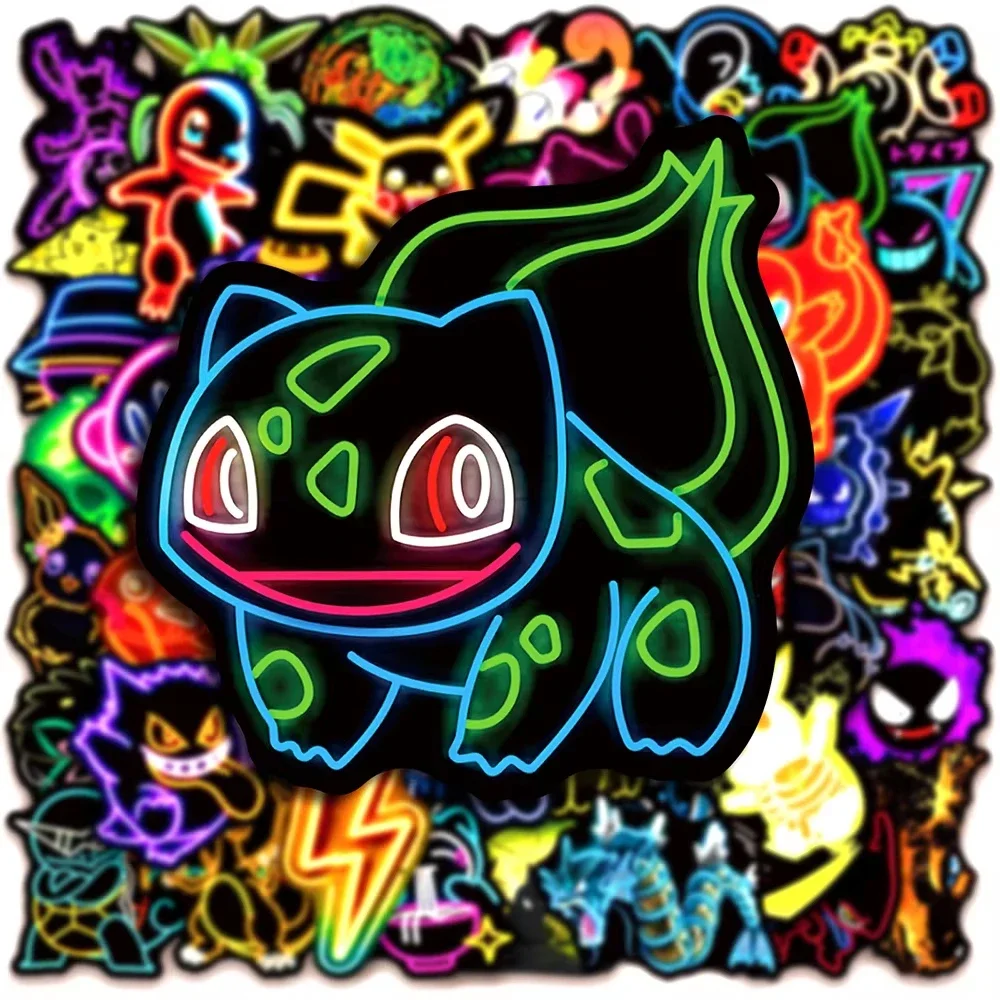 100pcs Neon  Pokémon  Stickers - огляд і ціна Handbags